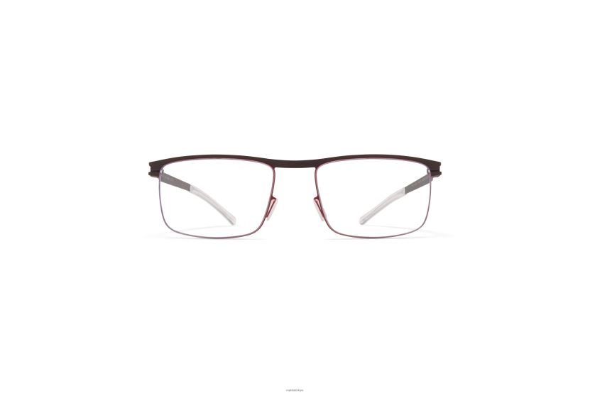 MYKITA Stuart 1 numara gözlük çerçeve: abanoz kahvesi/kızılcık X08XH8348