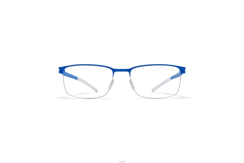 MYKITA gerhard 1 numara gözlük çerçeve: parlak gümüş/yale mavisi X08XH8318