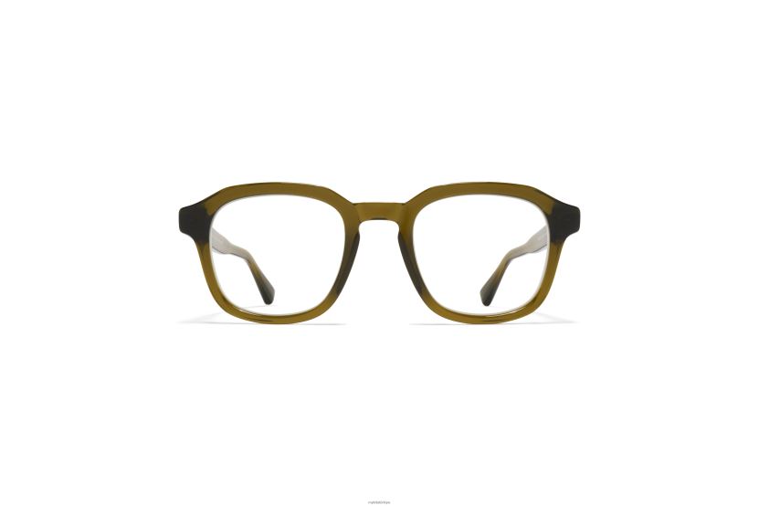 MYKITA kötü asetat gözlük çerçeve: c158 peridot/parlak gümüş X08XH8491