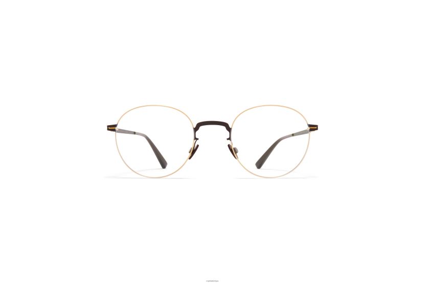 MYKITA akemi daha az çerçeveli gözlükler çerçeve: altın/koyu kahverengi X08XH8689