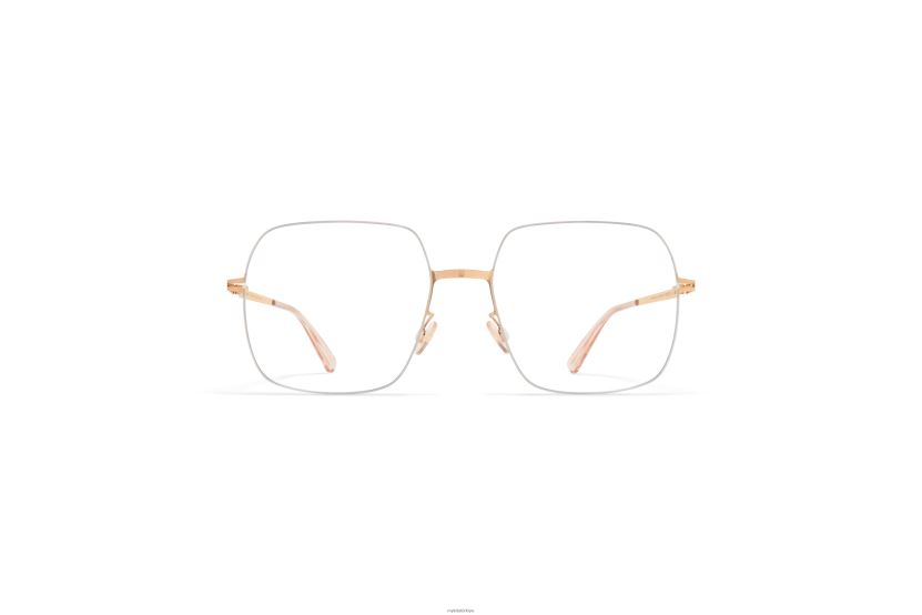 MYKITA himiko daha az çerçeveli gözlükler çerçeve: gümüş/şampanya altın X08XH8454