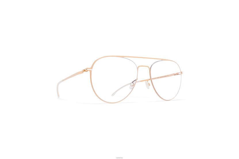 MYKITA eero hafif gözlük çerçeve: gümüş/şampanya altın X08XH8246