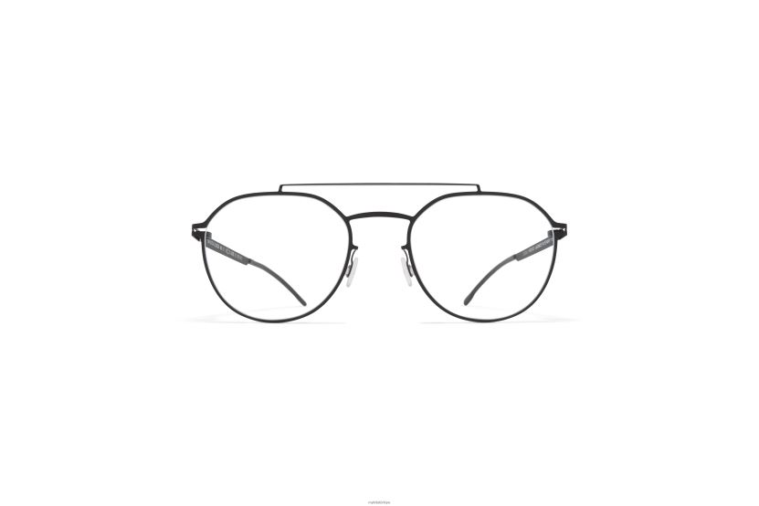 MYKITA ml07 leica gözlük çerçeve: siyah/beyaz kenarlar X08XH8288