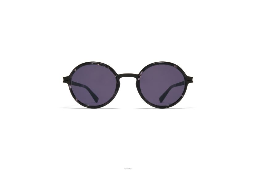 MYKITA güno asetat güneş gözlüğü çerçeve: a50 siyah/siyah havana|lens: soğuk gri düz X08XH8184