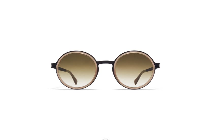 MYKITA güno asetat güneş gözlüğü çerçeve: a70 siyah/taupe|objektif: ham kahverengi gradyan X08XH8185