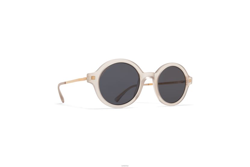 MYKITA esbo lite güneş gözlüğü çerçeve: c101 mat şampanya/parlak go|lens: polarize pro hi-con gri X08XH8174