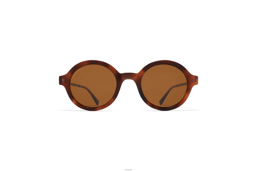 MYKITA esbo lite güneş gözlüğü çerçeve: c86 zanzibar/mocca|lens: polarize pro amber kahverengi X08XH8176