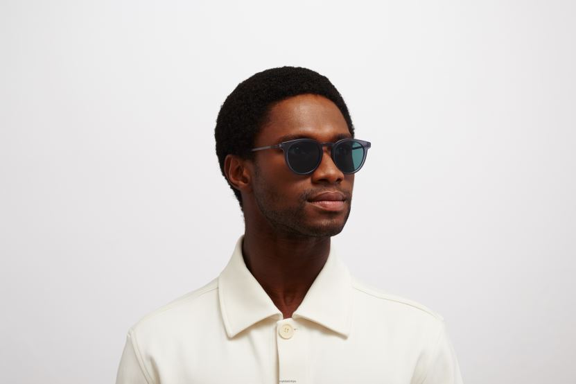 MYKITA lahti lite güneş gözlüğü çerçeve: c107 mat derin okyanus/siyahber|lens: polarize pro okyanus mavisi X08XH8206