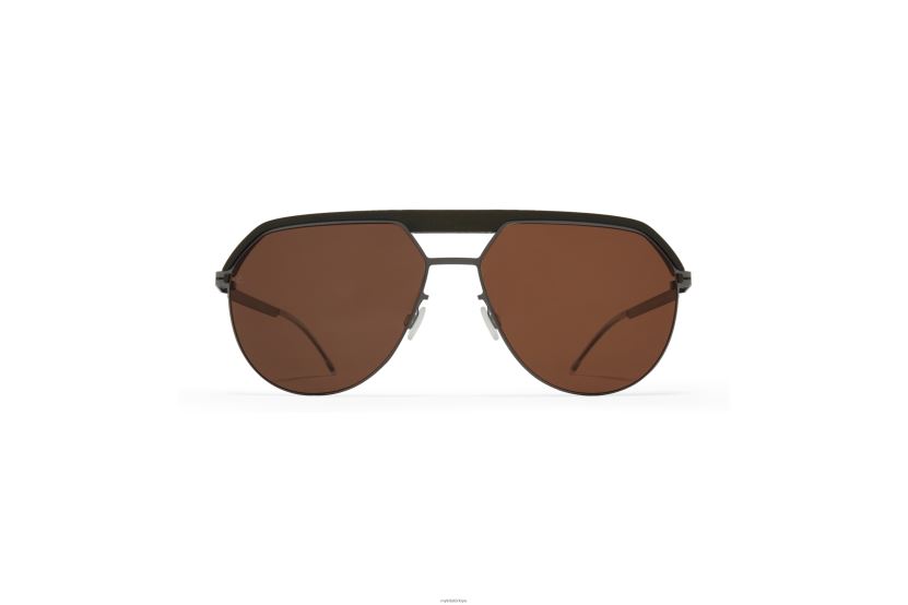 MYKITA ml02 leica güneş gözlüğü çerçeve: mh51 safari yeşili/grafit|lens: leica kahverengi polarize X08XH862