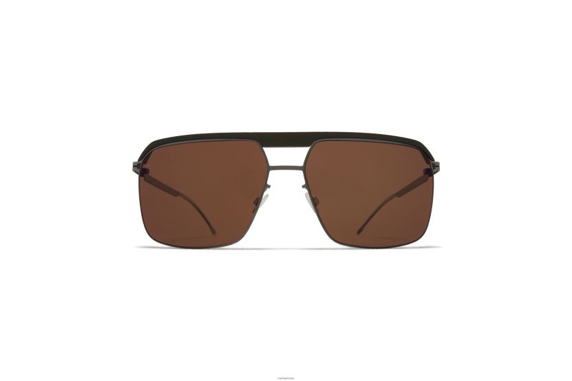 MYKITA ml03 leica güneş gözlüğü çerçeve: mh51 safari yeşili/grafit|lens: leica kahverengi polarize X08XH869