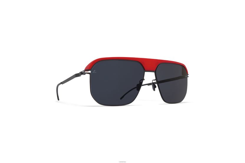 MYKITA ml06 leica güneş gözlüğü çerçeve: mh55 leica kırmızı/siyah|lens: leica siyah katı X08XH880